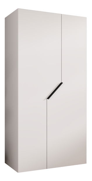 Šatní skříň Alaris 1 100 (bílá + černá)