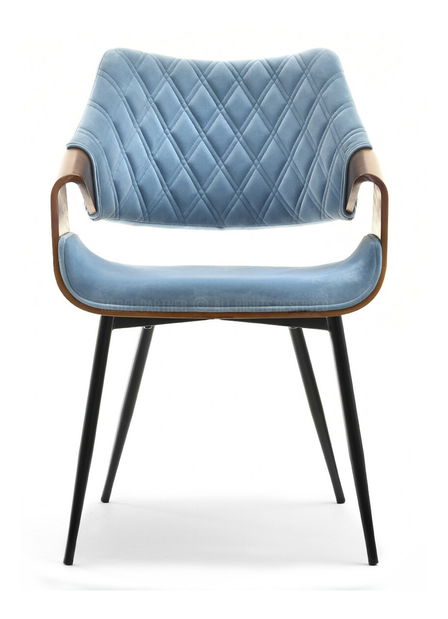 Židle Rolf K (modrá + černá)