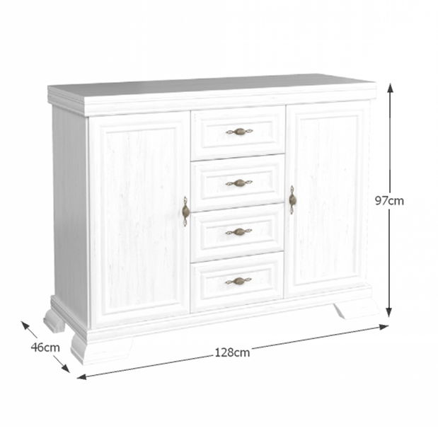 Komoda Kraz KK3 (sosna andersen)