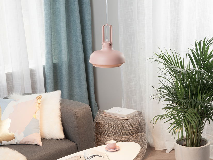 Závěsná lampa Trivo (růžová)