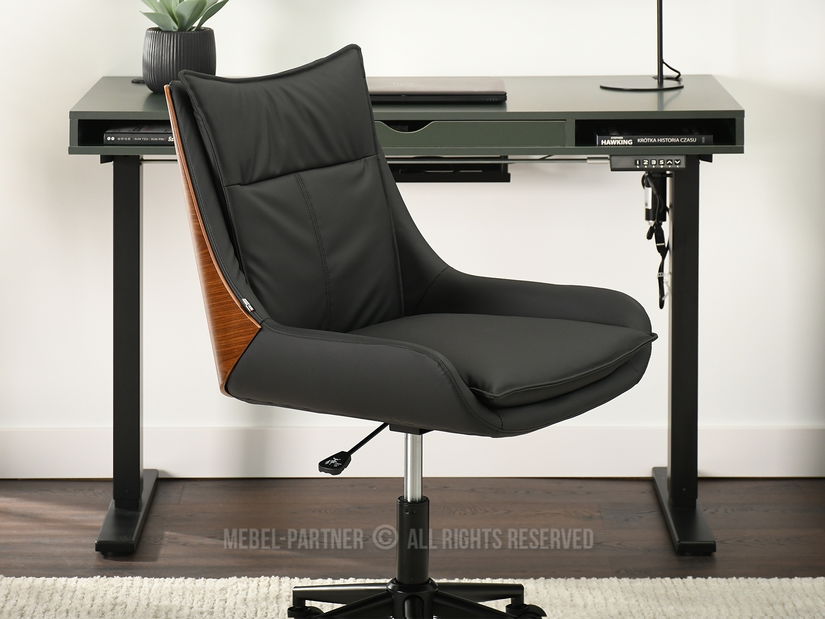 Židle Lola (ořech tmavý + černá)