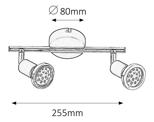 Bodové svítidlo Valentine 6847 (matná černá + měděná)