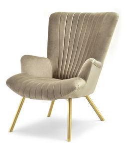 Relaxační křeslo Lanzaris (zlatá)