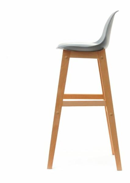 Židle Evan (šedá + buk)