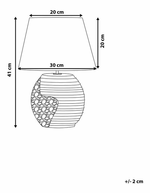 Stolní lampa Exa (pískově béžová)