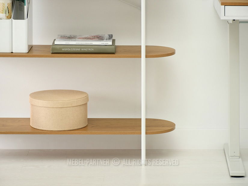 Regál Linde (dub + bílá)