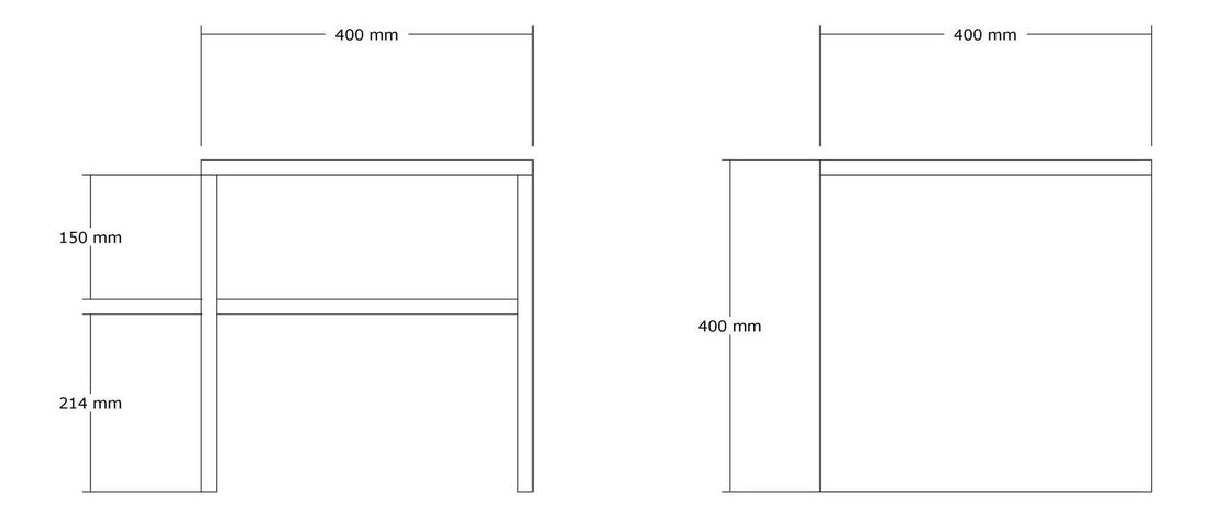 Příruční stolek Punama (antracit)