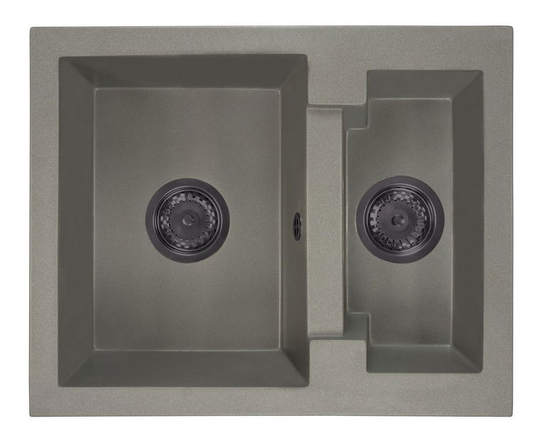 Kuchyňský dřez Yagma (šedá) (s 1 otvorem pro baterii) (L)