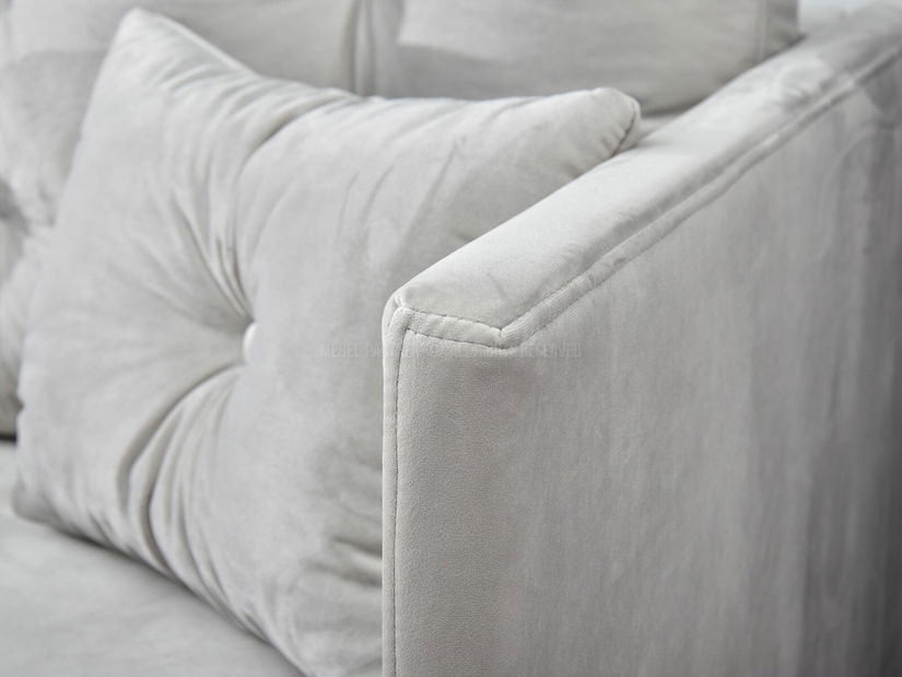 Pohovka dvousedačka Mastil (šedá + černá)