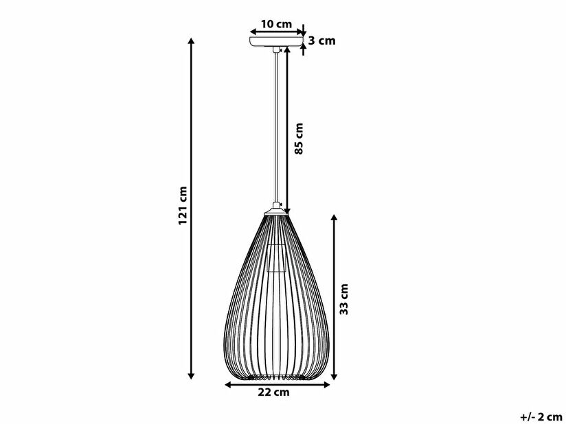 Závěsná lampa Condo (černá)