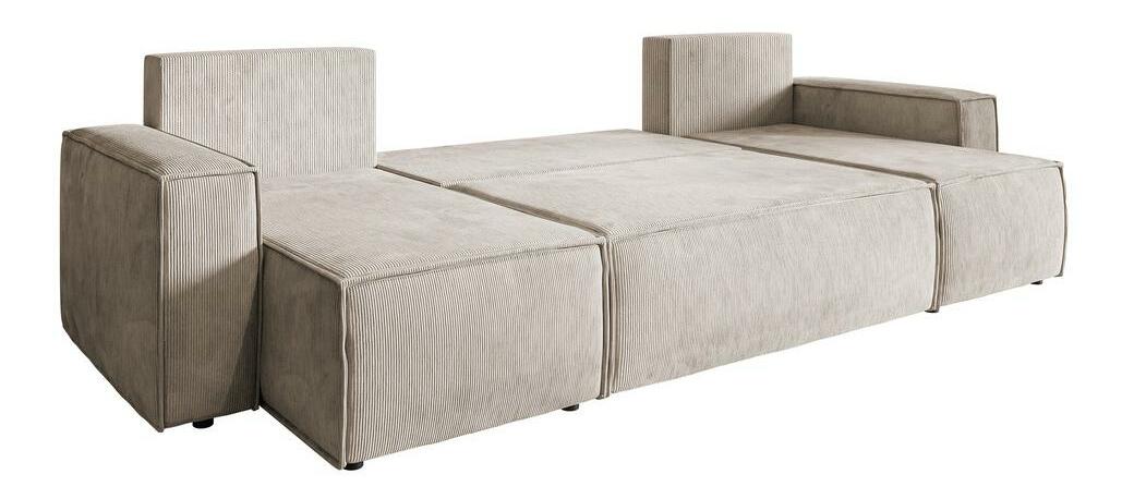 Rohová sedací souprava Copenhagen L (karamelová + černá)