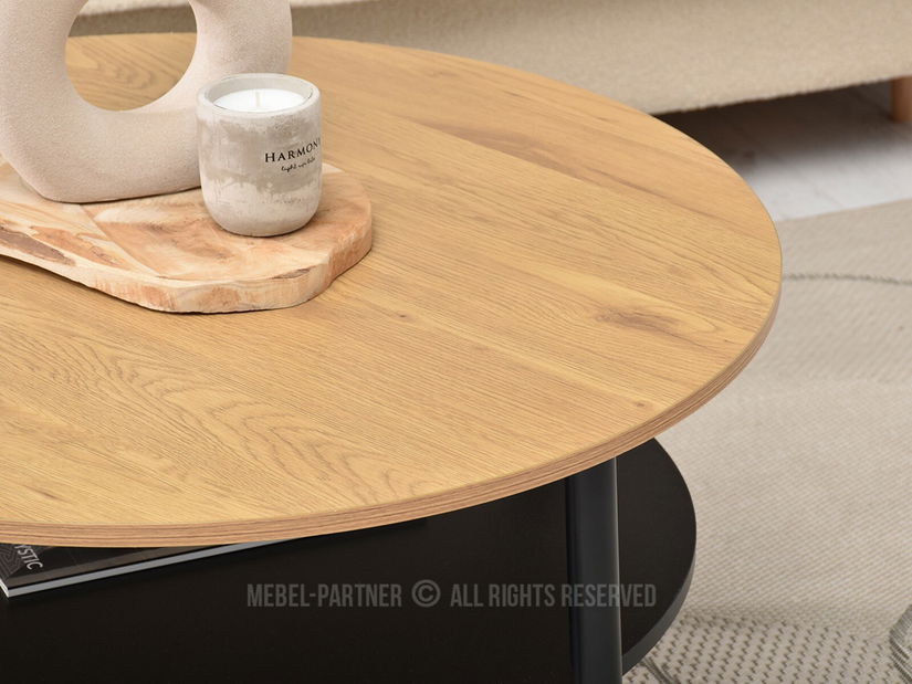 Konferenční stolek Randolf Xl (dub + černá)