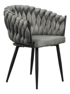 Jídelní židle Blair (tmavě šedá + černá)