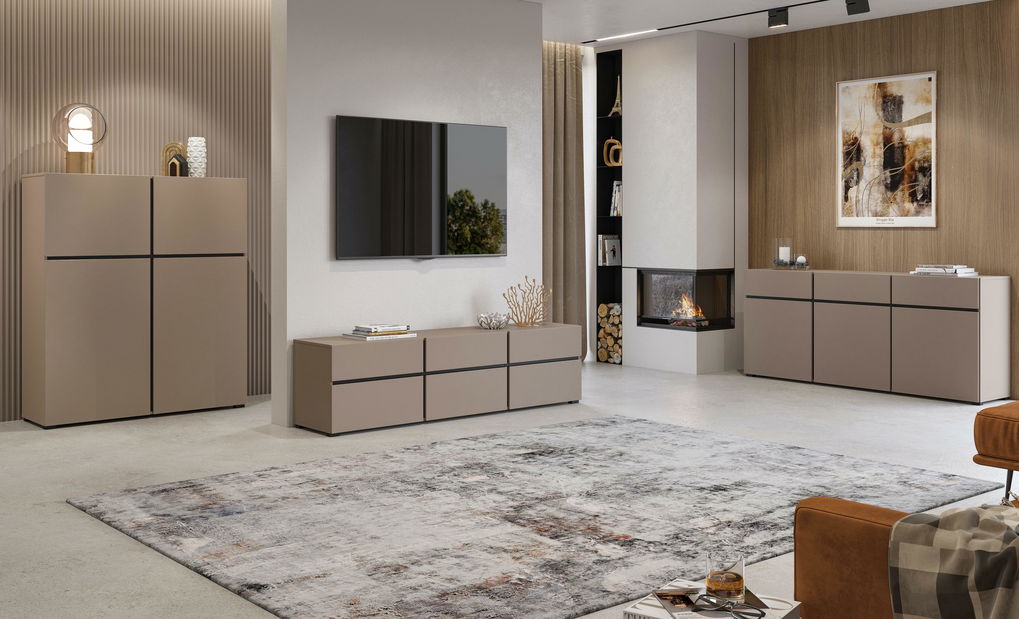 Vitrína Crossroad C12 (congo + černá)