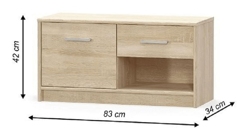 Skříňka do předsíně Thornham 1D1S