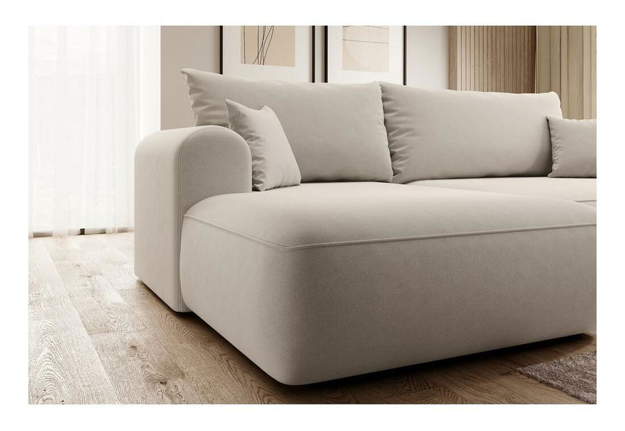 Rohová sedací souprava Olivo I (L) (béžová + černá)