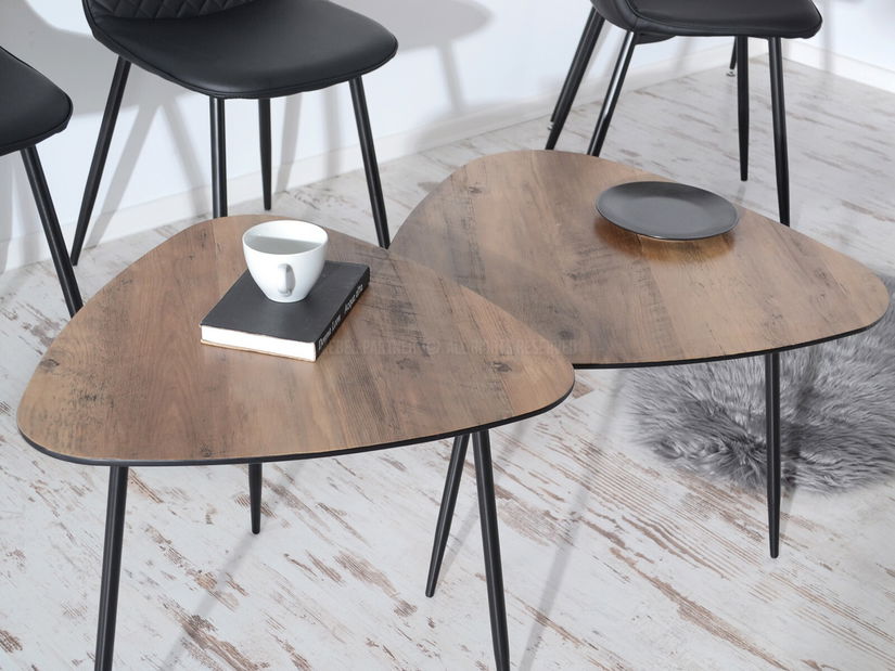 Konferenční stolek Rossi Xl (ořech + černá)