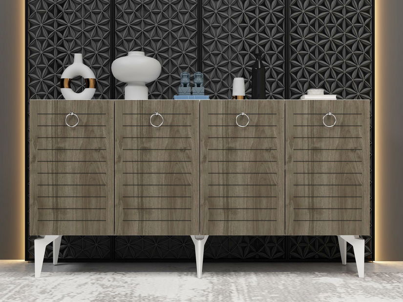 Skříňka Sulotu 1 (bílá + ořech)