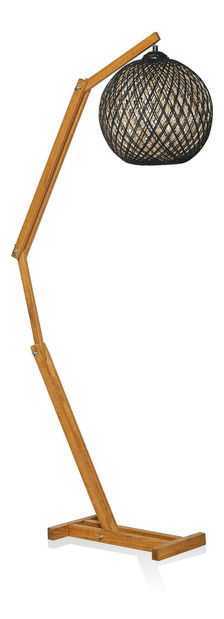 Stojanová lampa Rustecolla 1 (ecru + přírodní + černá)