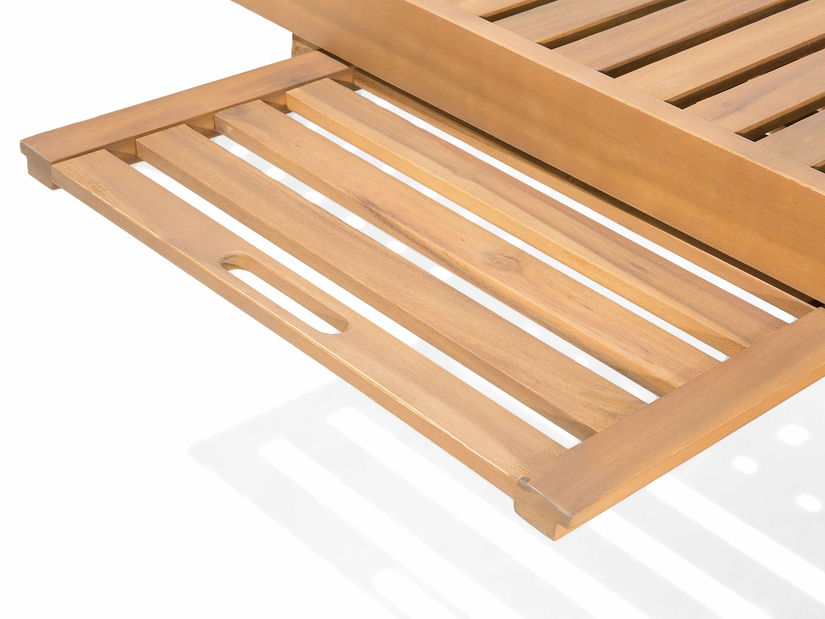 Zahradní lehátko Cessi (světlé dřevo)