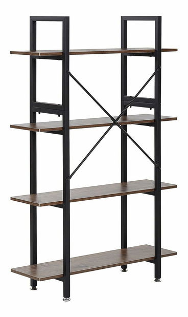 Regál DERRY (tmavé dřevo)