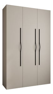 Šatní skříň 150 cm Carmela 40-2 (kašmír + černá)