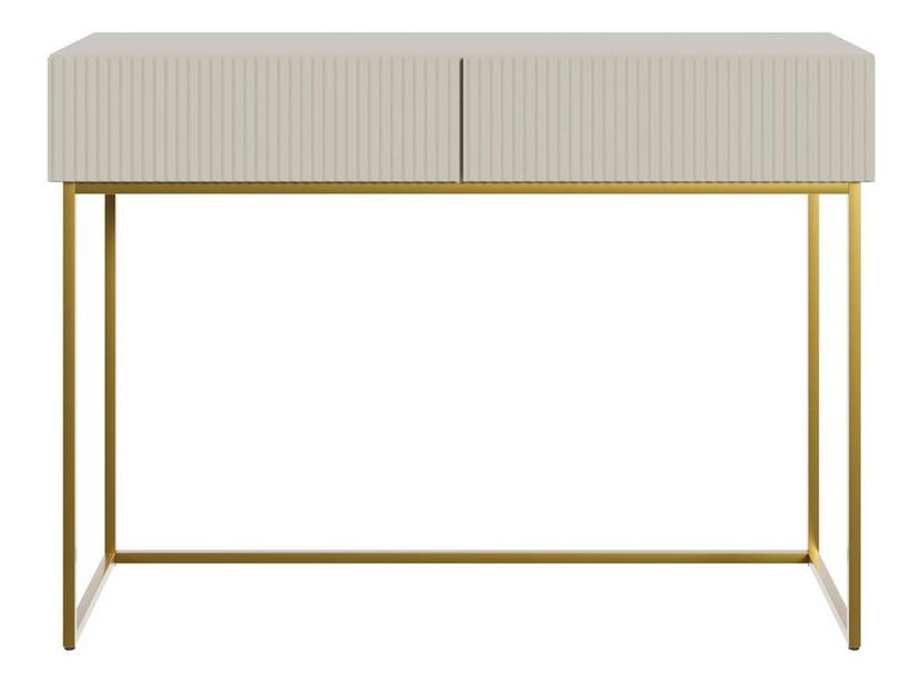 Toaletní stolek Vertigo V3 (šedobéžová + zlatá)