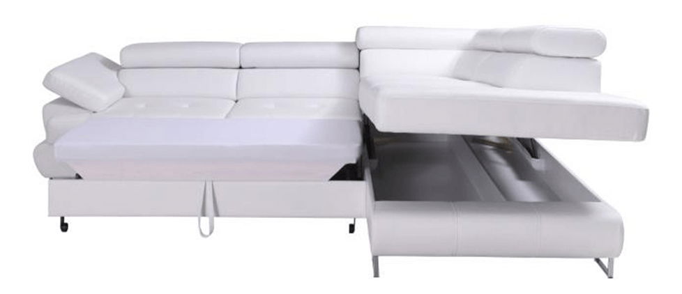 Rohová sedací souprava Bjorn R 2F-OTM bílá (P)