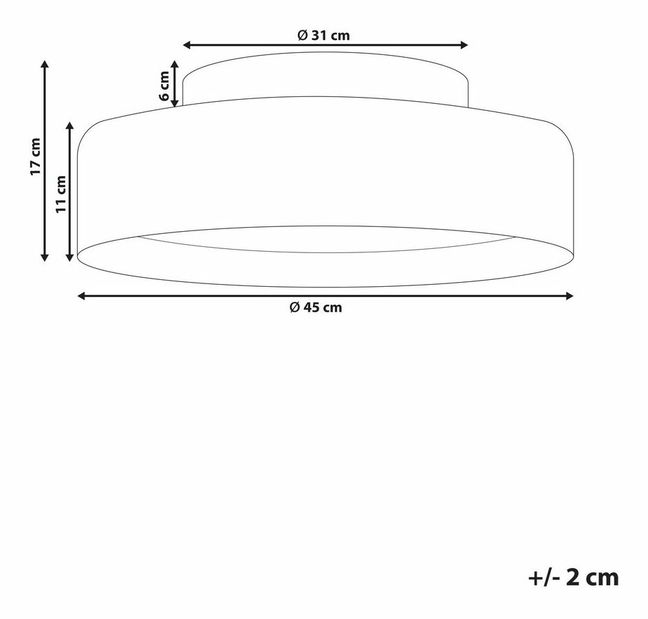 Stropní svítidlo Moeza (černá)