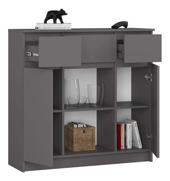 Komoda Kalista VII (šedý grafit)