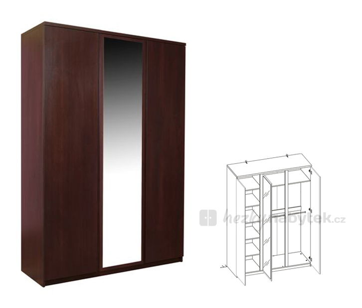 Šatní skříň Pello Typ 22 3D