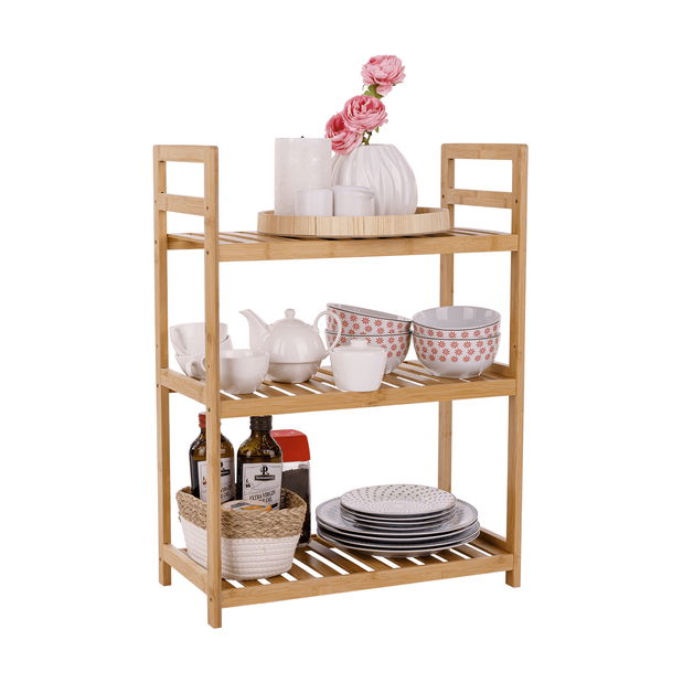 Regál 3-policový Andor TYP 1 (přírodní bambus)