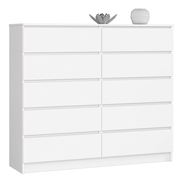 Komoda Keanu V (bílá)