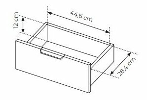 Komoda Lyran 3D2S (antracit + zlatá)