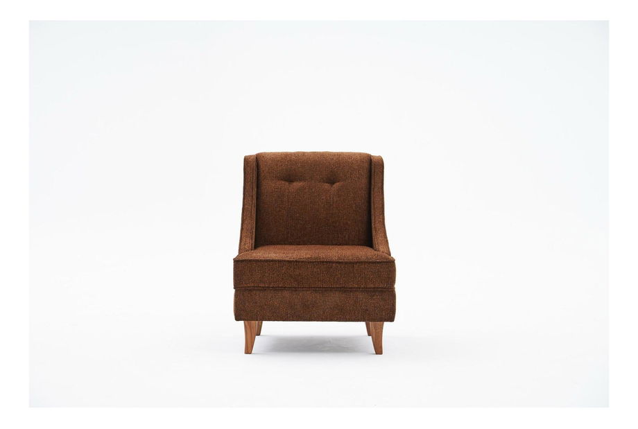 Křeslo Eloketta (měděná + ořech)