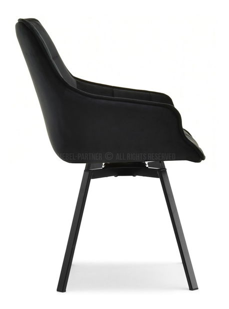 Židle Aranbura (černá + zlatá)