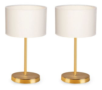 Set 2ks. stolních lamp Avanlunsa 1 (krémová + zlatá)