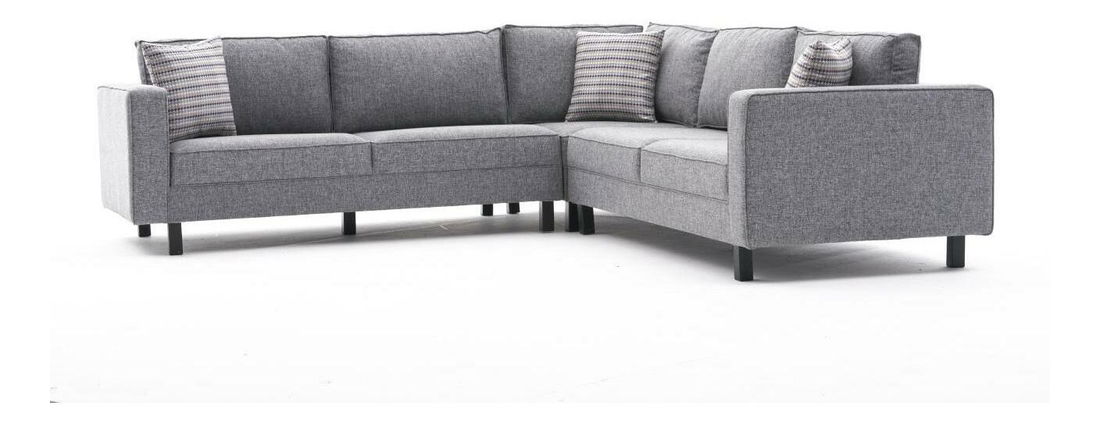 Rohová sedačka Kalen 2 (šedá + černá)
