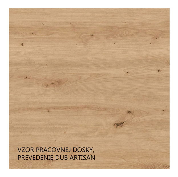 Vysoká skříňka Lesana 2 (dub artisan + bílá)