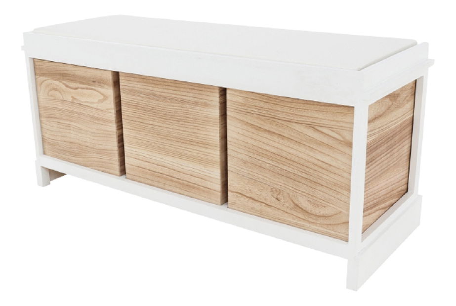 Lavice Tordo (bílá + medová)