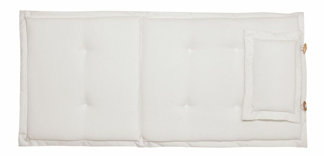 Set 2 ks zahradních židlí Amati (tmavé dřevo + krémová)