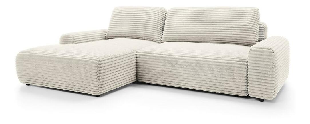 Rohová sedací souprava Afelia (L) (krémová)