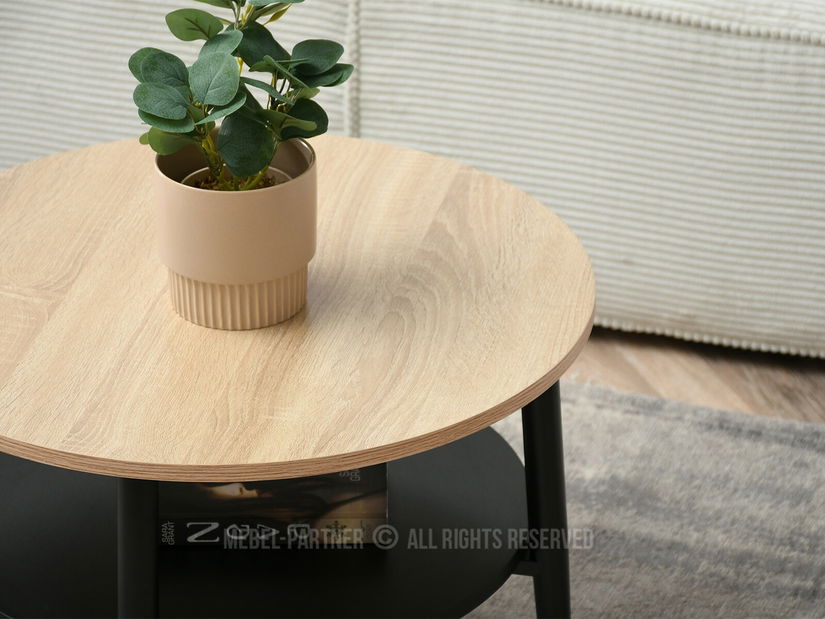 Konferenční stolek Randolf S (sonoma + černá)