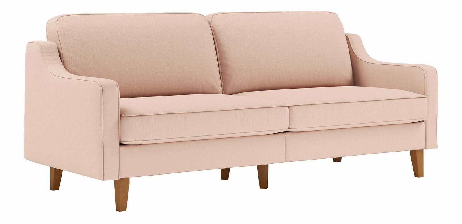 Pohovka Dělají 3 (lososová + ořech)