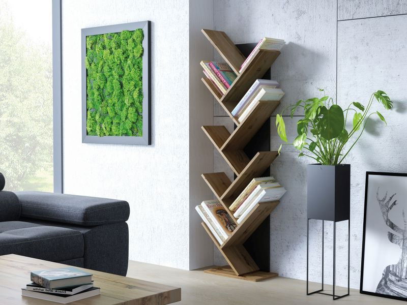 Regál Normand (dub wotan + černá)