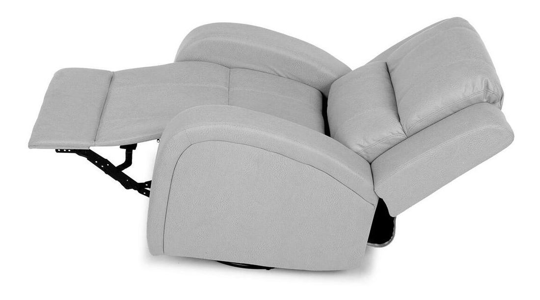 Polohovací křeslo Triple (stříbrná)