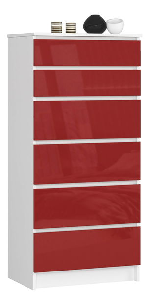 Komoda Kalista III (červený lesk)