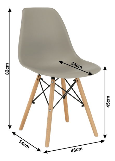 Jídelní židle Cisi 3 (béžová)
