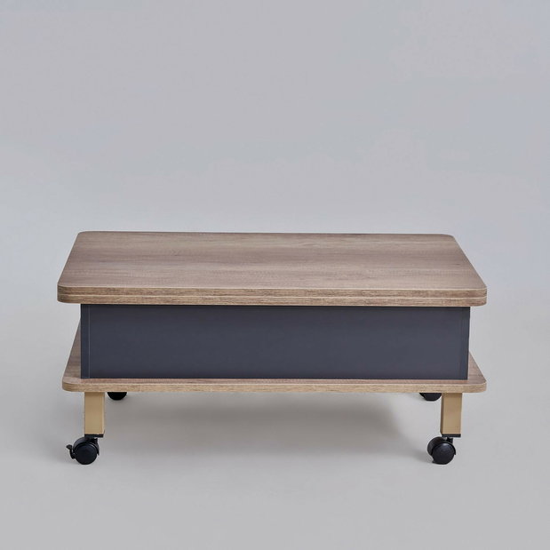 Konferenční stolek na kolečkách Ninno (alaska + antracit)