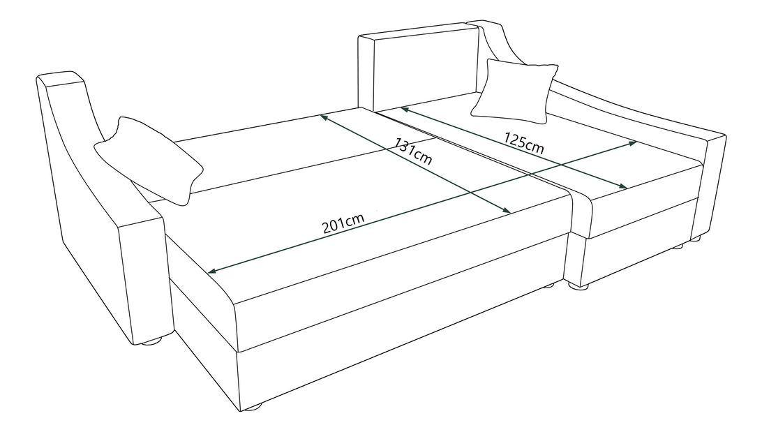 Rohová sedací souprava Opal L (béžová + tmavě hnědá) (P)